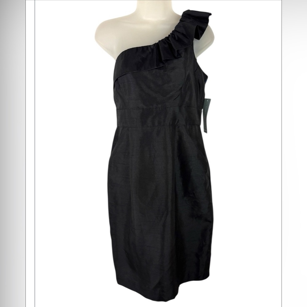 London Times | One Shoulder Dress - Black - NWT - Picture 2 of 14